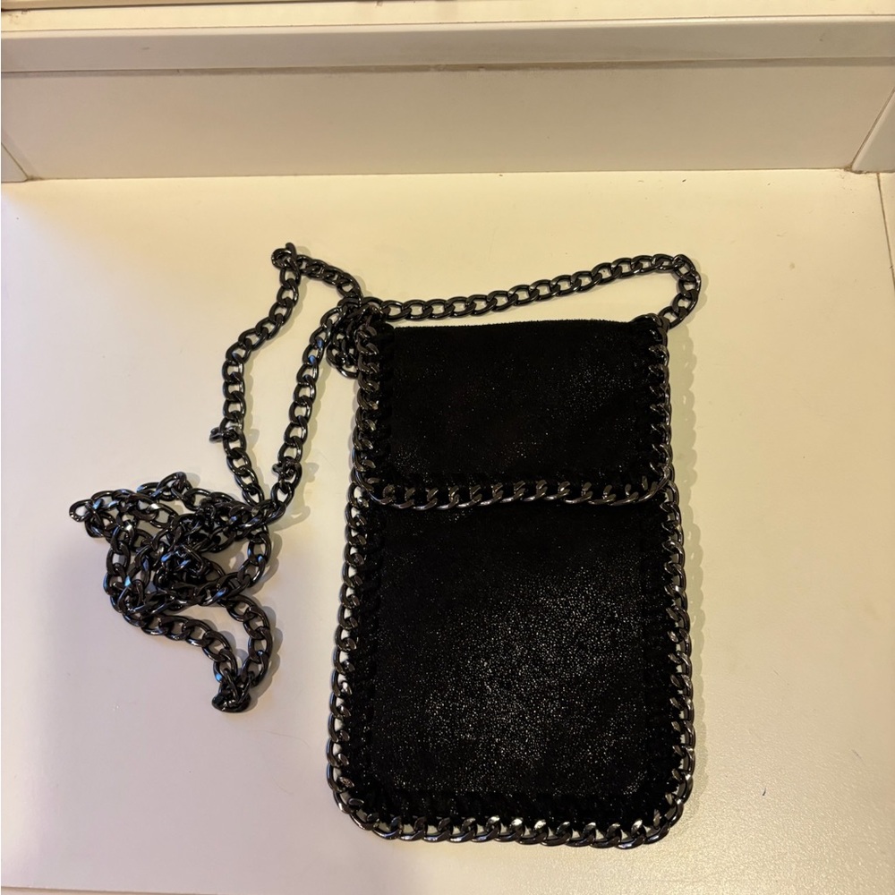 Black Chain Crossbody Bag